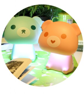 Mini bear led night light