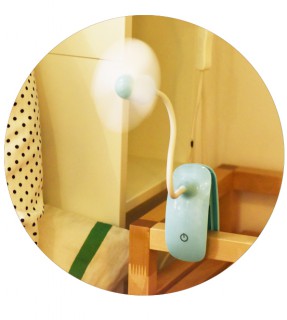 Mini clip rechargeable fan