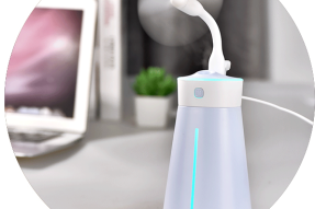 Desktop Air Electric Room Bottle Humidifier with fan+light