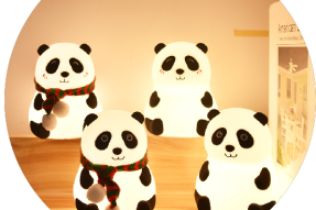 Kids Baby Nursing Silicone Kawaii Night Light Panda