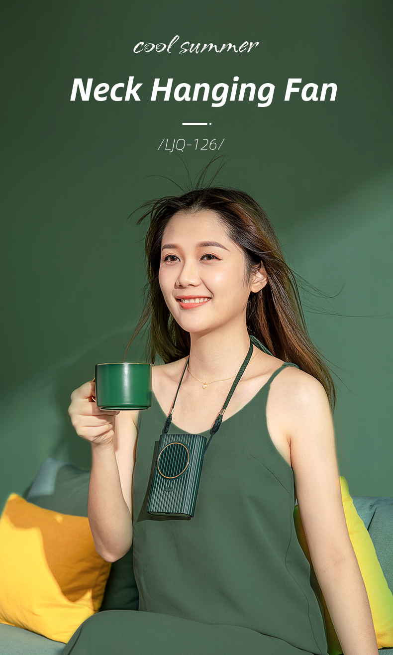 1. It can be used as a neck fan and desktop fan. 2. The air outlet is at the top and the wind is gentle. 3. Small size, portable and portable. Battery: 2000mAh