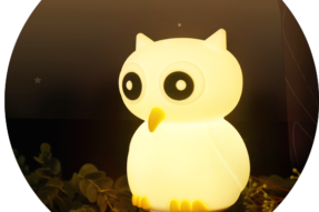 Colors Change Night Light Baby Owl Silicone Night Light with Touch Sensor