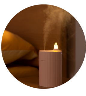 Mini Aromatherapy Travel Electric Air Humidifier with LED Light