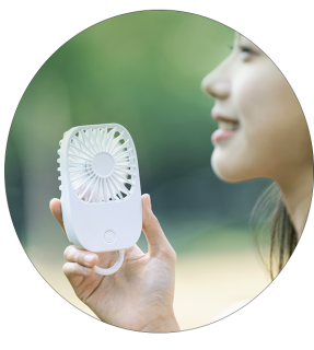 Square Handheld fan