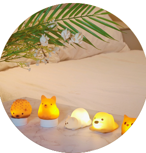 Mini Owl/Fox/Hedgehog/Cat/Dog  Lamp（Wrist Model）